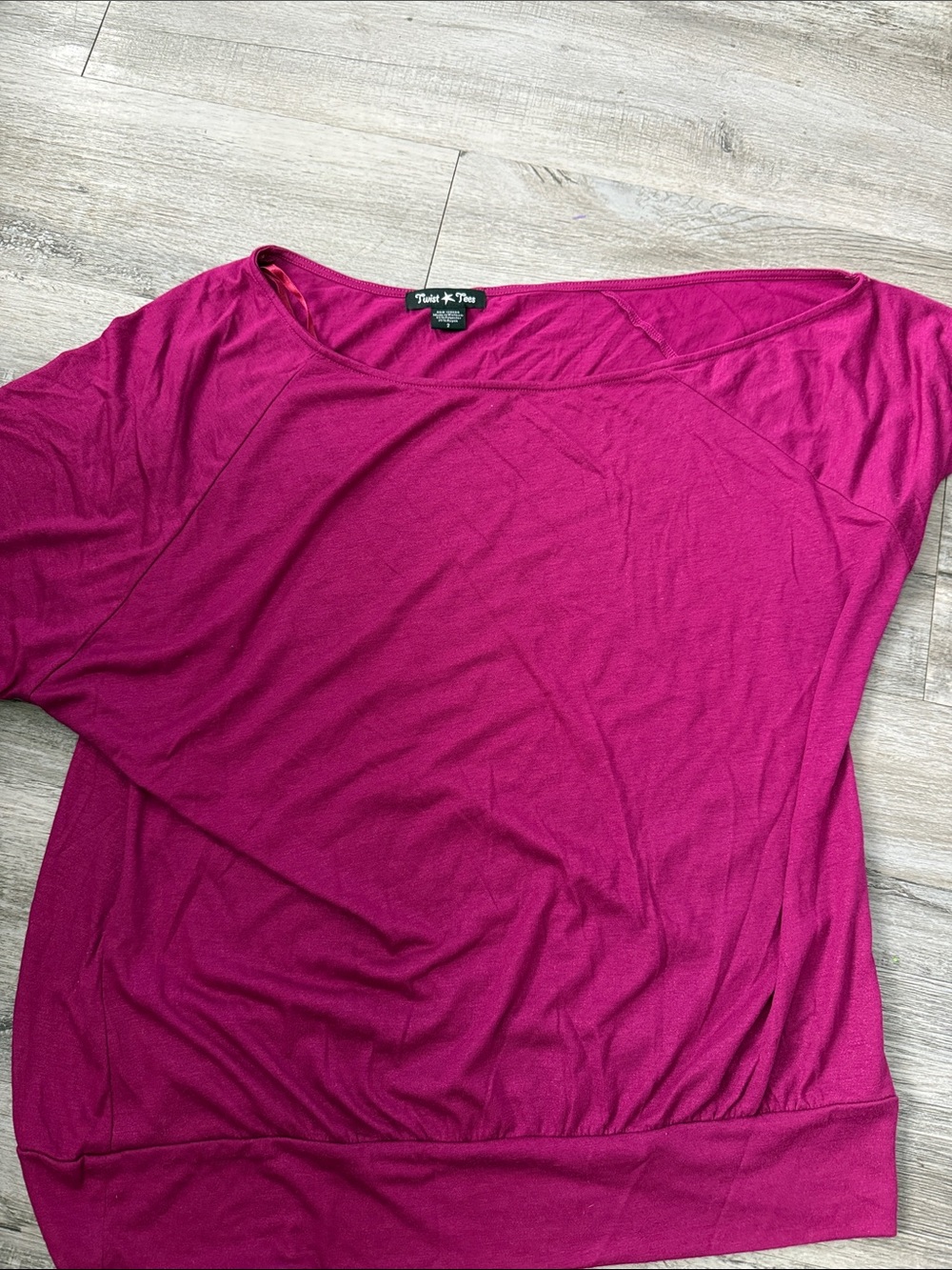 Magenta Dolman Short-Sleeve Tee
